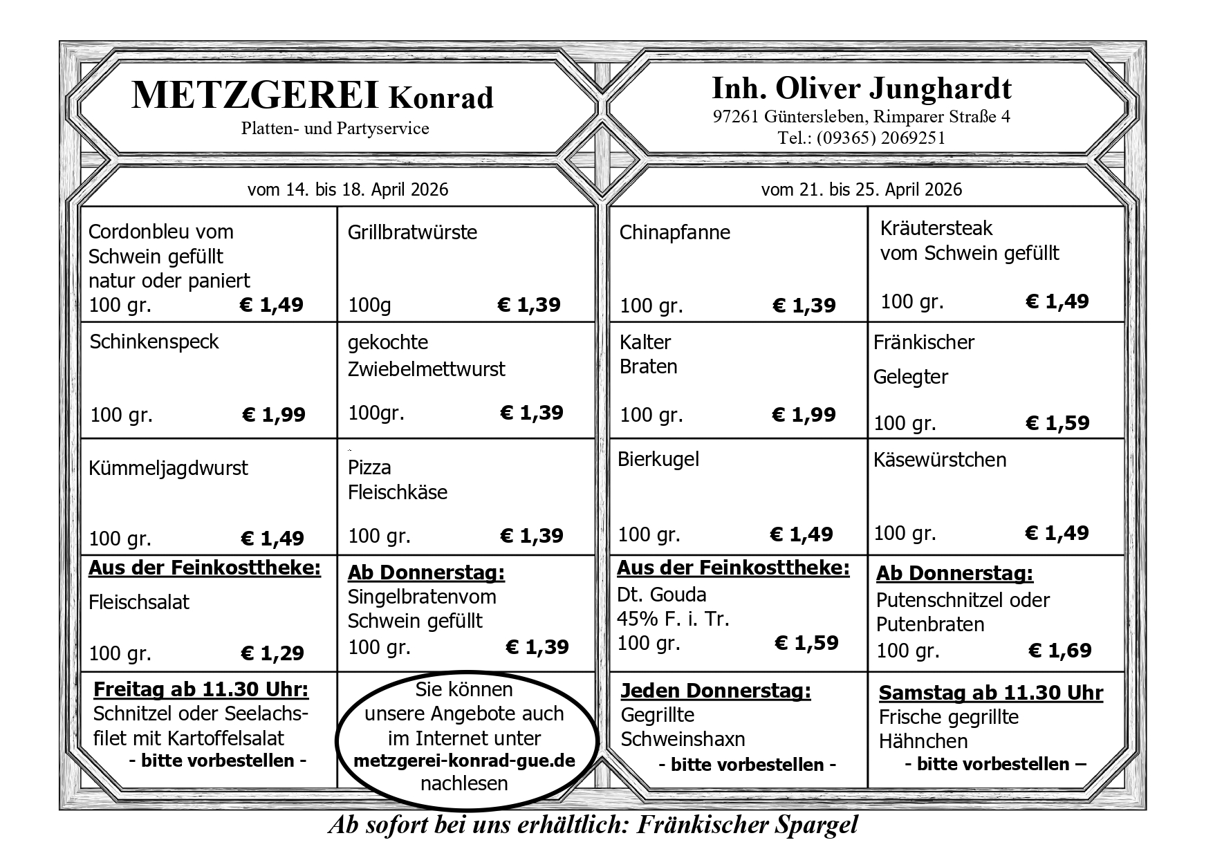 Wochenangebote – Wochenblatt